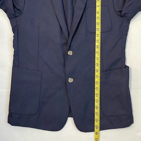 AMI Alexandre Mattiussi Blue Jacket Blazer Unstructured Unlined Mens EU 54 US 44